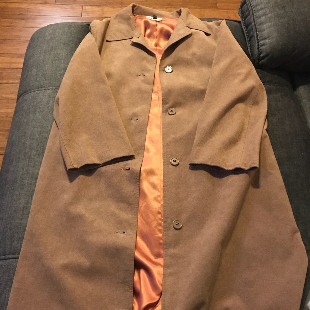 Vintage suede trench